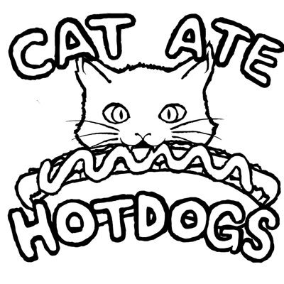 CAT ATE HOTDOGS